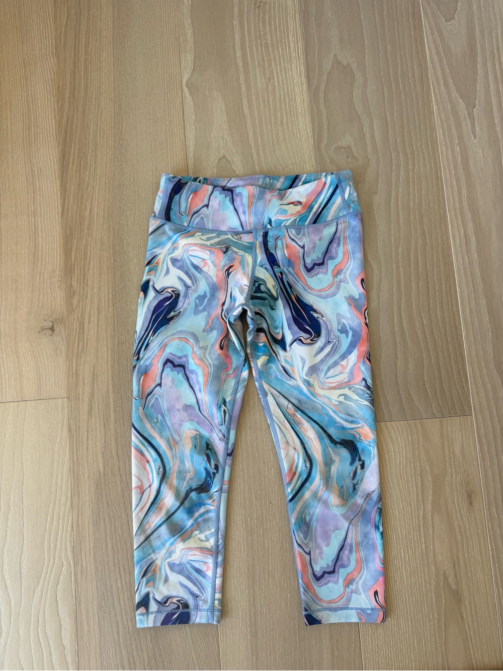 Athleta Girl Printed Chit Chat Capri Leggings Size L/12